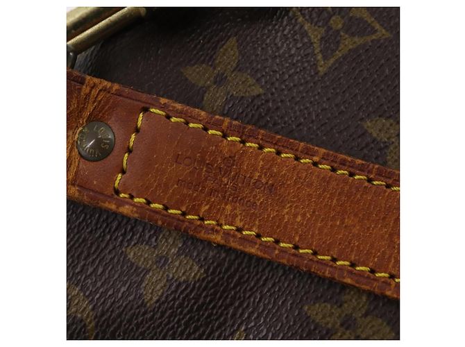 LOUIS VUITTON Monogram Keepall Bandouliere 50 Borsa Boston M41416 LV Auth 174446 Monogramma - vista 21