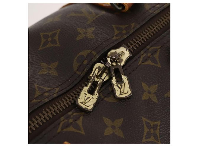 LOUIS VUITTON Monogram Keepall Bandouliere 50 Borsa Boston M41416 LV Auth 174446 Monogramma - vista 22