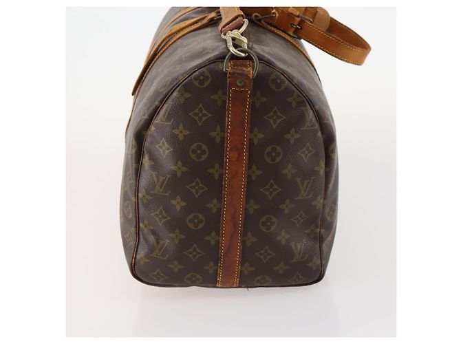 LOUIS VUITTON Monogram Keepall Bandouliere 50 Borsa Boston M41416 LV Auth 174446 Monogramma - vista 3