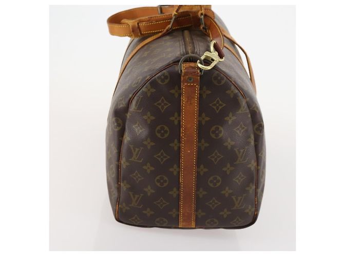 LOUIS VUITTON Monogram Keepall Bandouliere 50 Borsa Boston M41416 LV Auth 174446 Monogramma - vista 4