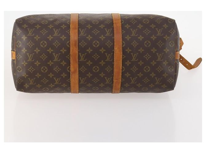 LOUIS VUITTON Monogram Keepall Bandouliere 50 Borsa Boston M41416 LV Auth 174446 Monogramma - vista 5
