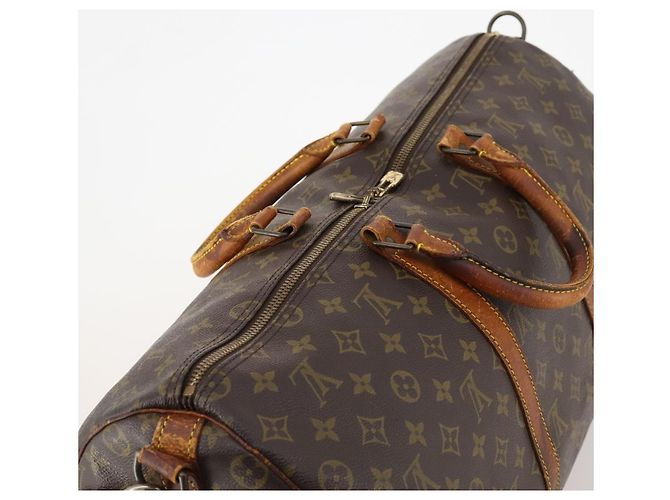 LOUIS VUITTON Monogram Keepall Bandouliere 50 Borsa Boston M41416 LV Auth 174446 Monogramma - vista 6