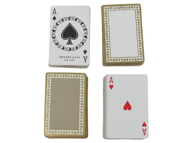 Autre Marque Carte da gioco TIFFANY&Co. 2 set Rosso Blu Auth BA11539 - vista 2