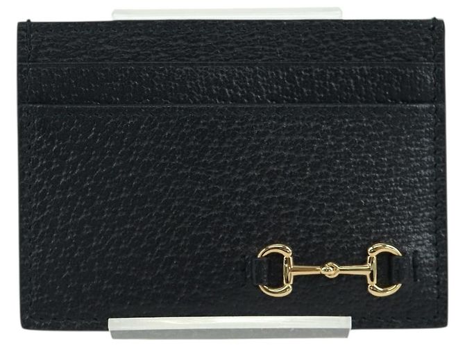 Conjunto de cartas de jogar com estojo de couro Horsebit GUCCI 700469 Auth YKZ728A Preto - vista 13