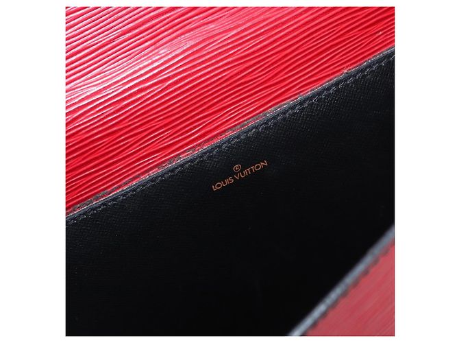 LOUIS VUITTON Epi Porta Documenti a Tracolla Briefcase Rossa LV Auth BAZ082 Rosso - vista 20