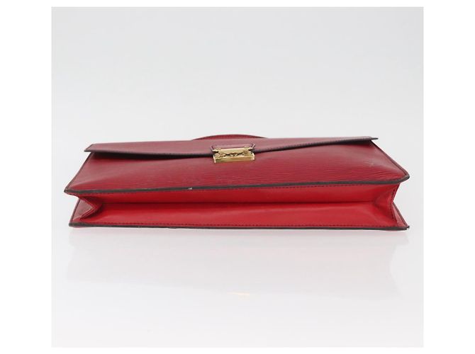 LOUIS VUITTON Epi Porta Documenti a Tracolla Briefcase Rossa LV Auth BAZ082 Rosso - vista 6