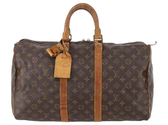 LOUIS VUITTON Borsa Boston Monogram Keepall 45 M41428 Auth LV YKZ115 Monogramma - Ansicht 13