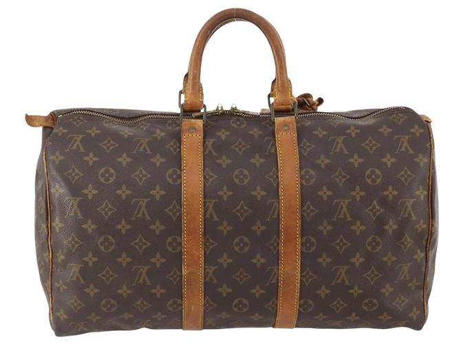 LOUIS VUITTON Borsa Boston Monogram Keepall 45 M41428 Auth LV YKZ115 Monogramma - vista 2