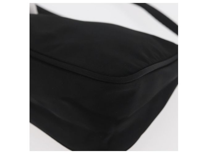 PRADA Accessory Pouch Nylon Black Silver Auth YKZ871A Silvery - view 14