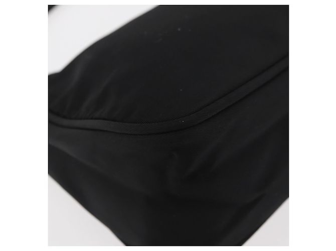 PRADA Accessory Pouch Nylon Black Silver Auth YKZ871A Silvery - view 15
