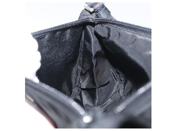 PRADA Accessory Pouch Nylon Black Silver Auth YKZ871A Silvery - view 20