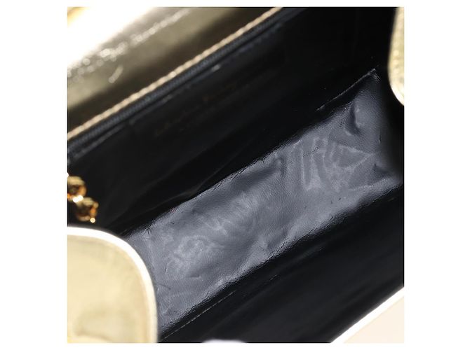 Borsa a Spalla Salvatore Ferragamo in Pelle Oro Autenticata BA11796A - vista 10