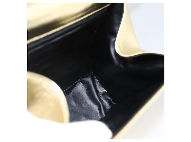 Borsa a Spalla Salvatore Ferragamo in Pelle Oro Autenticata BA11796A - vista 19