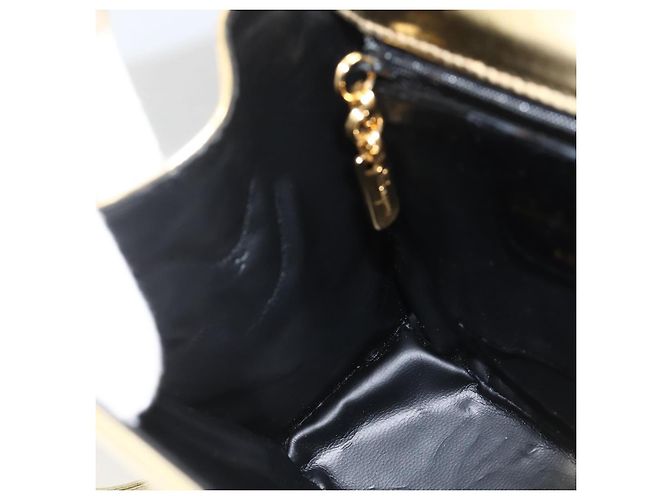 Borsa a Spalla Salvatore Ferragamo in Pelle Oro Autenticata BA11796A - vista 20