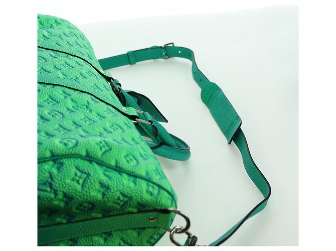 LOUIS VUITTON Illusion Keepall Bandouliere 50 Borsa Verde M59712 LV Auth yk20200SM - vista 16