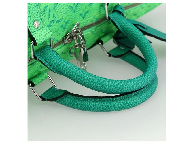 LOUIS VUITTON Illusion Keepall Bandouliere 50 Borsa Verde M59712 LV Auth yk20200SM - vista 7