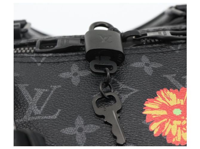Borsa Keepall Bandoulière 50 Eclipse Floral LOUIS VUITTON M45062 Autentica yk20204SM Monogramma - vista 22
