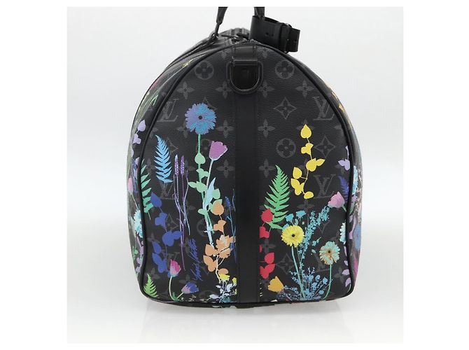 Borsa Keepall Bandoulière 50 Eclipse Floral LOUIS VUITTON M45062 Autentica yk20204SM Monogramma - vista 3
