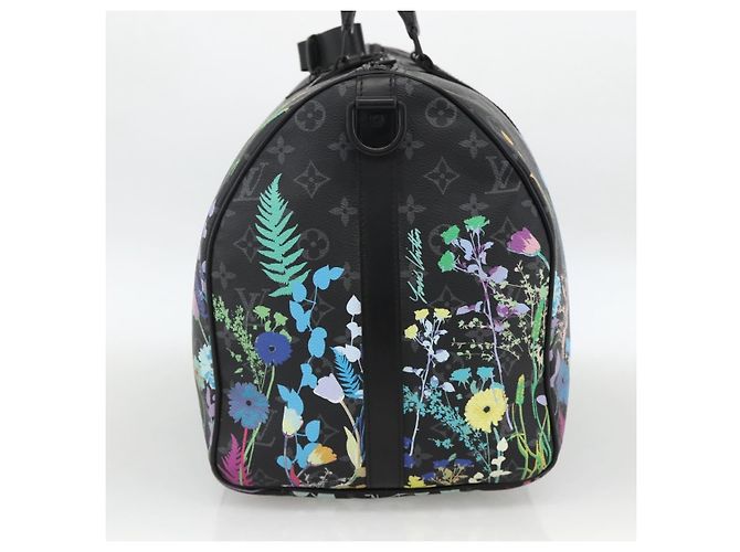 Borsa Keepall Bandoulière 50 Eclipse Floral LOUIS VUITTON M45062 Autentica yk20204SM Monogramma - vista 4
