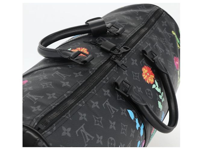 Borsa Keepall Bandoulière 50 Eclipse Floral LOUIS VUITTON M45062 Autentica yk20204SM Monogramma - vista 6