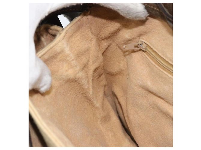 Borsa a Spalla Gucci GG Supreme Web Sherry Line PVC Beige Oro 010 378 Auth YKZ785 D'oro - vista 20