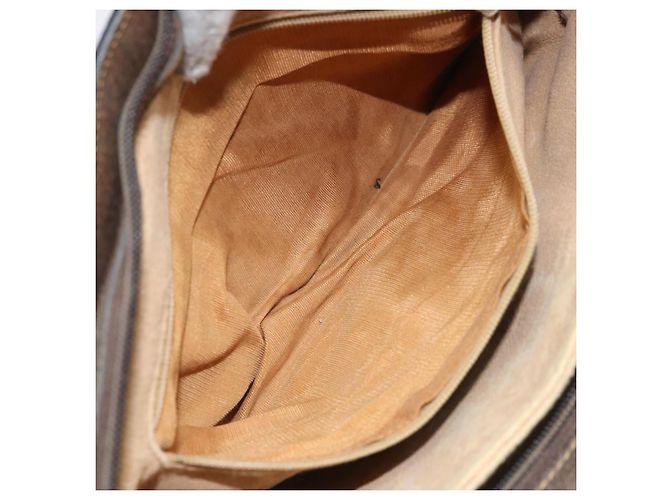 Borsa a Spalla Gucci GG Supreme Web Sherry Line PVC Beige Oro 010 378 Auth YKZ785 D'oro - vista 22