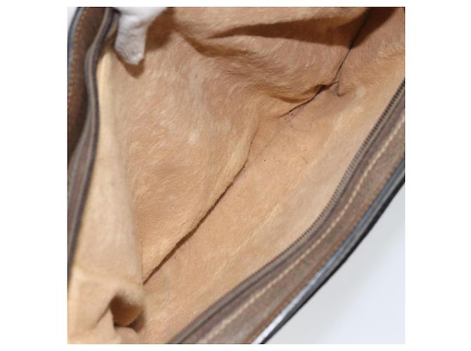 Borsa a Spalla Gucci GG Supreme Web Sherry Line PVC Beige Oro 010 378 Auth YKZ785 D'oro - vista 23