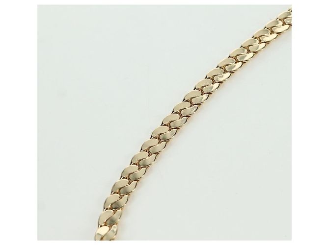 Collana in strass Christian Dior metallo oro Auth am11192V D'oro - vista 10