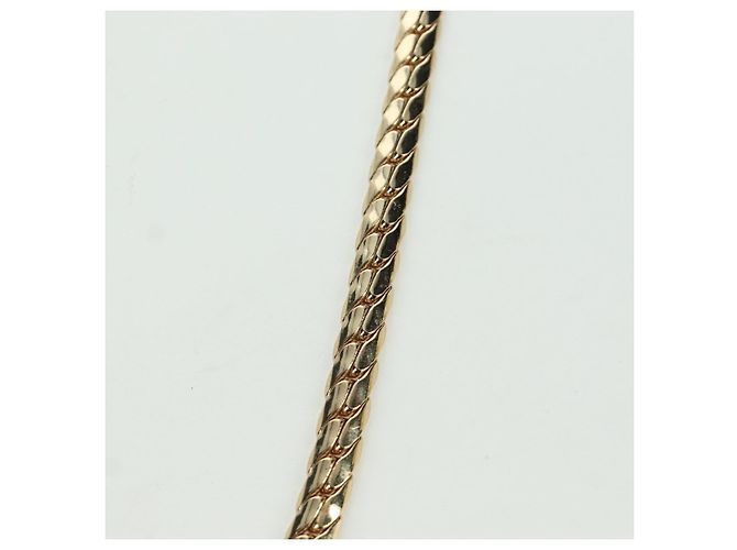 Collana in strass Christian Dior metallo oro Auth am11192V D'oro - vista 5