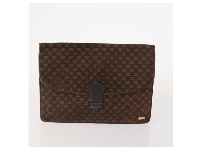 Borsa in pelle Burberrys Celine Dior Saint Laurent 5 pezzi Beige Nero Auth 162602 - vista 2