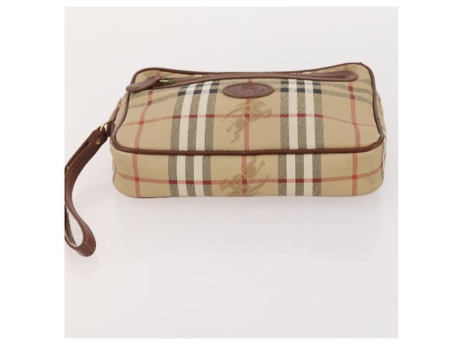 Borsa in pelle Burberrys Celine Dior Saint Laurent 5 pezzi Beige Nero Auth 162602 - vista 20