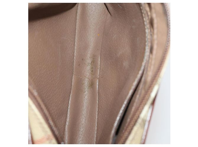 Borsa in pelle Burberrys Celine Dior Saint Laurent 5 pezzi Beige Nero Auth 162602 - vista 21