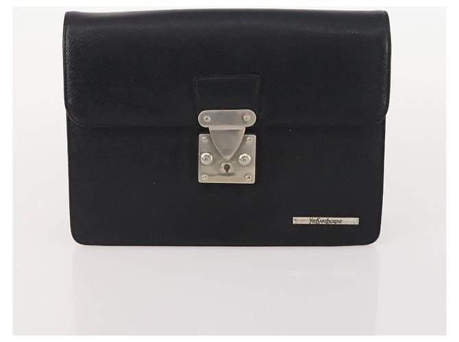 Borsa in pelle Burberrys Celine Dior Saint Laurent 5 pezzi Beige Nero Auth 162602 - vista 22