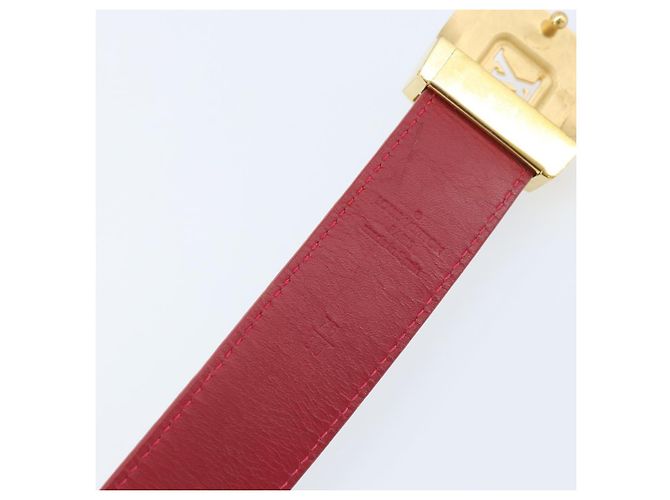 LOUIS VUITTON Multicolor LV Cut Gürtel Weiß M9682W Auth BA11744A - Ansicht 11