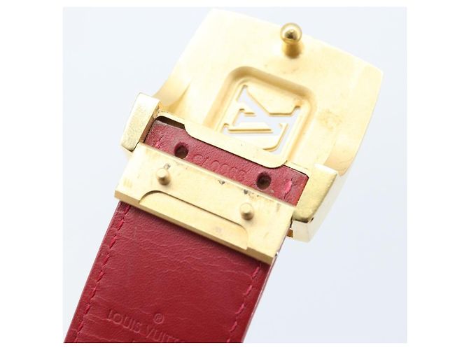 LOUIS VUITTON Multicolor LV Cut Gürtel Weiß M9682W Auth BA11744A - Ansicht 12