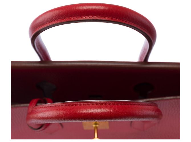 Hermès Borsa HERMES Birkin 35 in Pelle Rossa - 103417 Rosso - vista 10