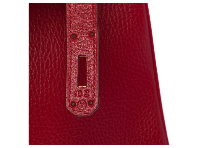 Hermès Borsa HERMES Birkin 35 in Pelle Rossa - 103417 Rosso - vista 8