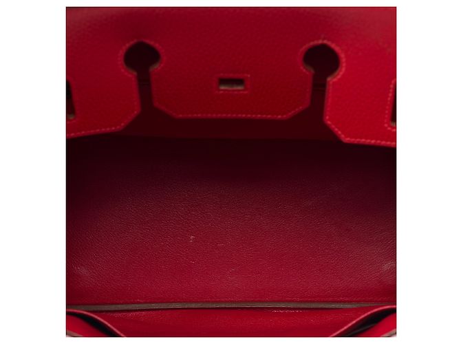 Hermès Borsa HERMES Birkin 35 in Pelle Rossa - 103417 Rosso - vista 9