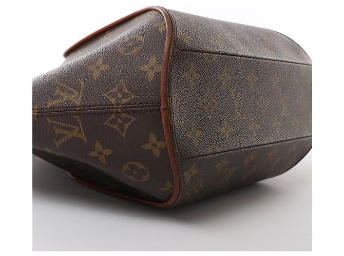 Borsa Louis Vuitton Ellipse MM in tela Monogram marrone M51126 - vista 6