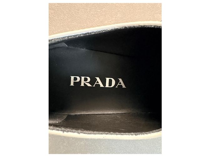 Mocassini Prada in pelle bianca Bianco - vista 2
