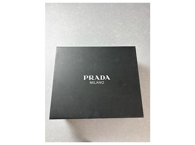 Sneakers Prada in pelle e camoscio Bianco Grigio - vista 9