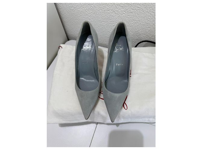 Christian Louboutin Condora 85 Ante Paseo 37.5 Gris Azul claro - vista 6
