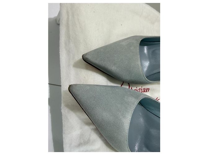 Christian Louboutin Condora 85 Ante Paseo 37.5 Gris Azul claro - vista 8