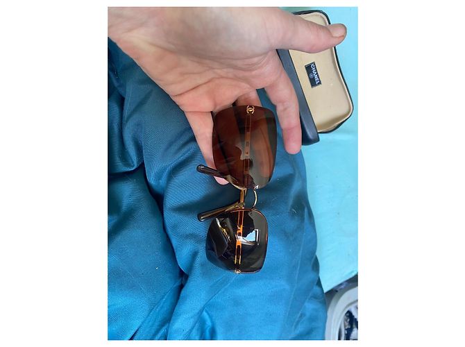 Gafas de sol Chanel 4017-D Marrones Cristal Castaño - vista 4