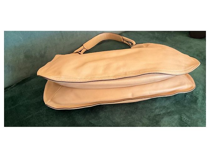 Autre Marque Borsa Cromia beige in pelle di agnello - vista 4