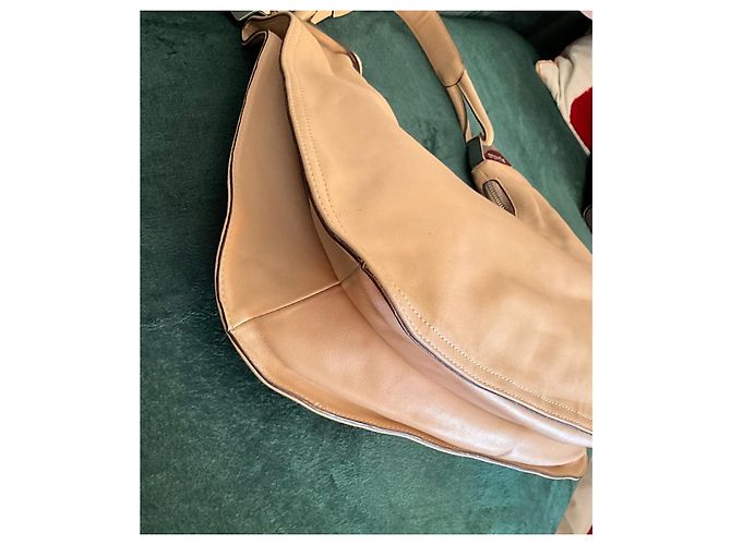 Autre Marque Borsa Cromia beige in pelle di agnello - vista 5