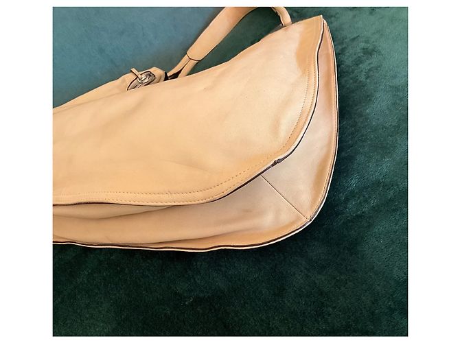 Autre Marque Borsa Cromia beige in pelle di agnello - vista 6
