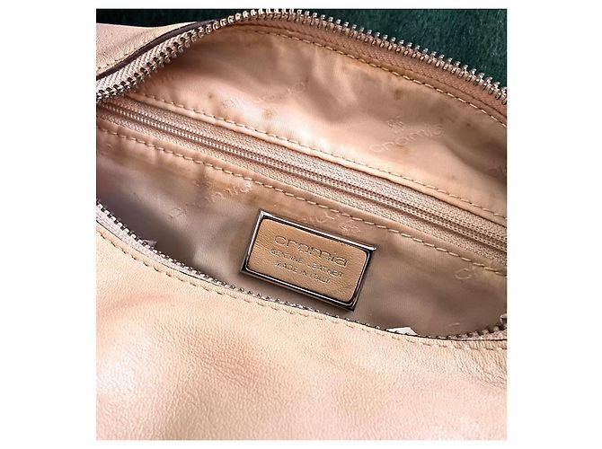 Autre Marque Borsa Cromia beige in pelle di agnello - vista 8