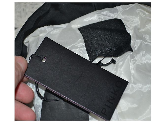 Giacca Pinko Nera e Bianca in Cotone Nero Bianco - vista 5