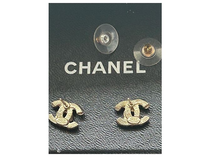 Orecchini Chanel dorati in metallo D'oro - vista 4